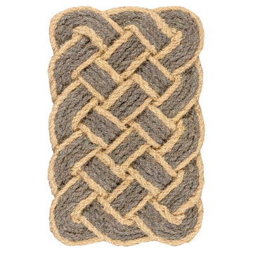 Maeve Classic Coastal Scalloped Basketweave Coir Mat